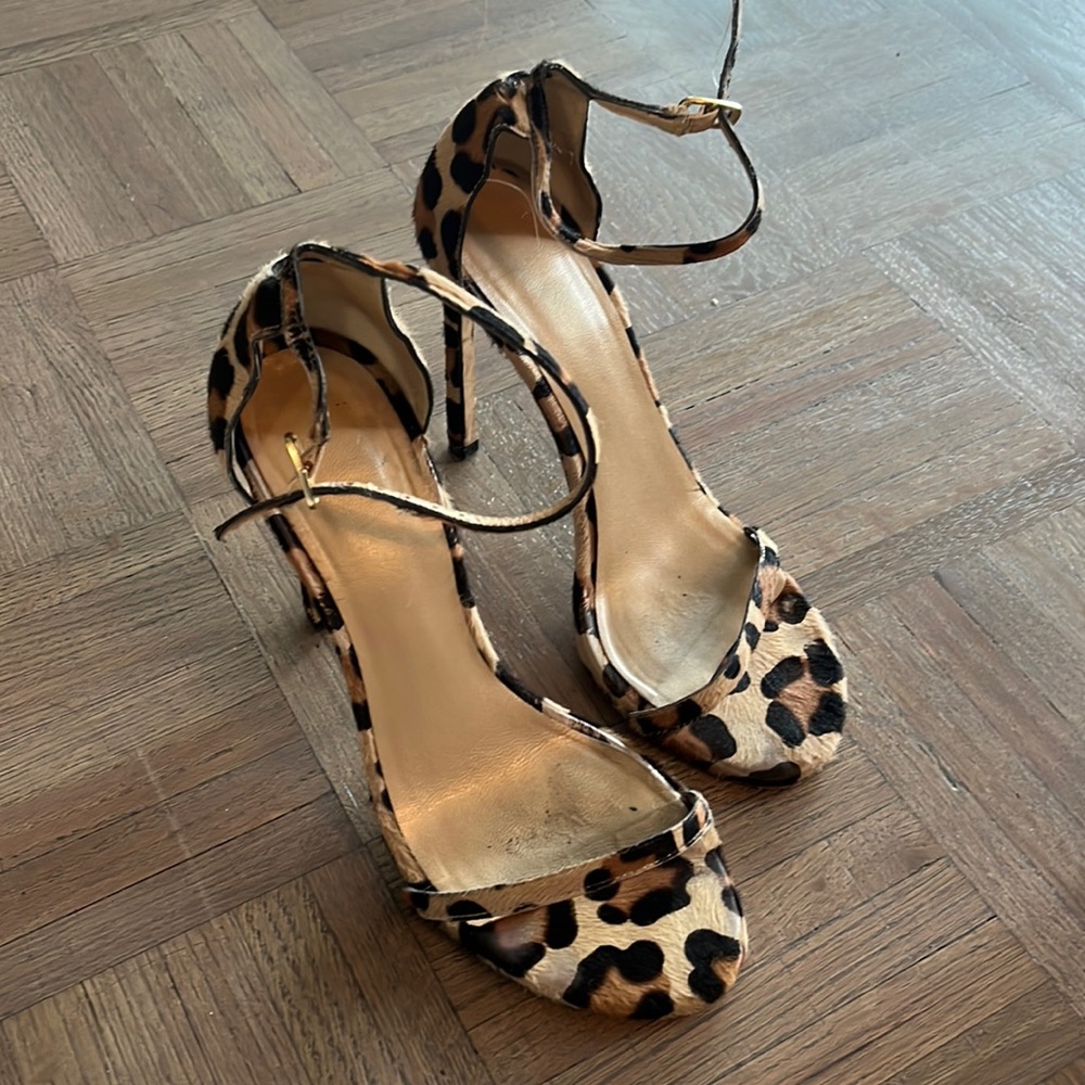 Nudist heels leopard Stuart Weitzman